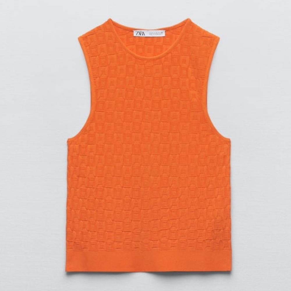 Zara Textured Knit Top